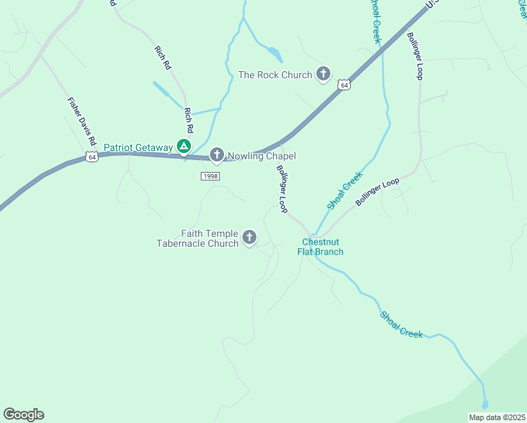 map of restaurants, bars, coffee shops, grocery stores, and more near 6092 Fox Gap Street in Morganton