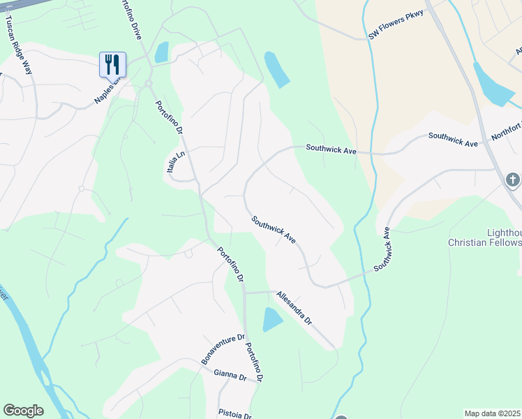 map of restaurants, bars, coffee shops, grocery stores, and more near 713 Southwick Avenue in Clayton