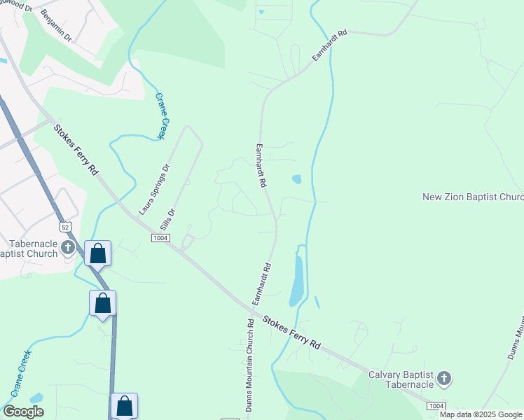 map of restaurants, bars, coffee shops, grocery stores, and more near 355 Earnhardt Road in Salisbury
