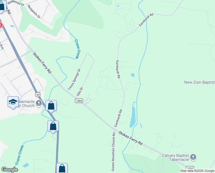 map of restaurants, bars, coffee shops, grocery stores, and more near 355 Earnhardt Road in Salisbury
