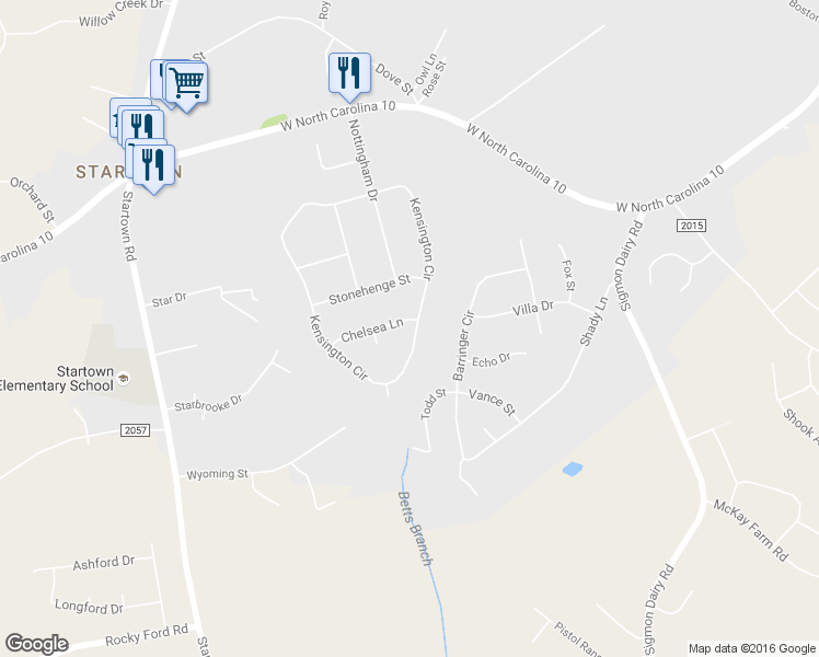 map of restaurants, bars, coffee shops, grocery stores, and more near 2065 Chelsea Lane in Newton