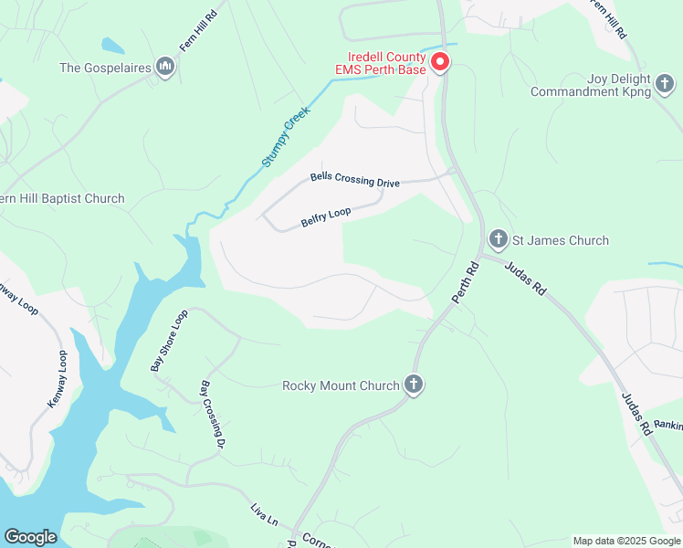 map of restaurants, bars, coffee shops, grocery stores, and more near South San Agustin Drive in Mooresville
