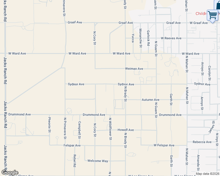 map of restaurants, bars, coffee shops, grocery stores, and more near 1767 Sydnor Avenue in Ridgecrest
