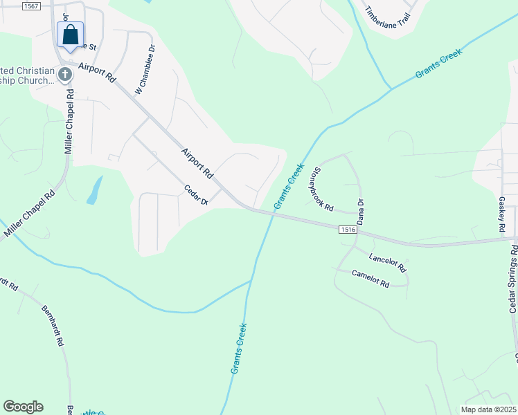 map of restaurants, bars, coffee shops, grocery stores, and more near 112 Village Creek Way in Salisbury