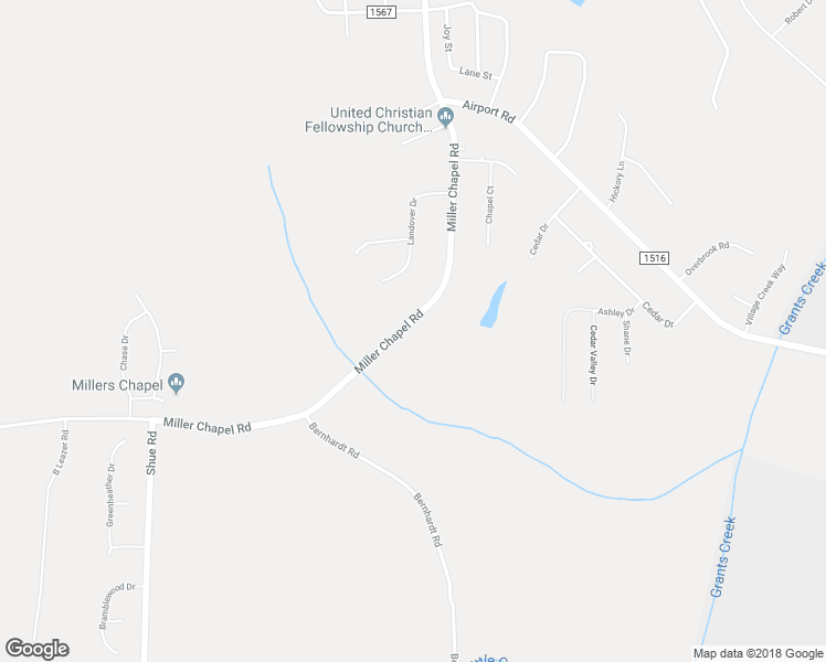 map of restaurants, bars, coffee shops, grocery stores, and more near 425 Miller Chapel Road in Salisbury