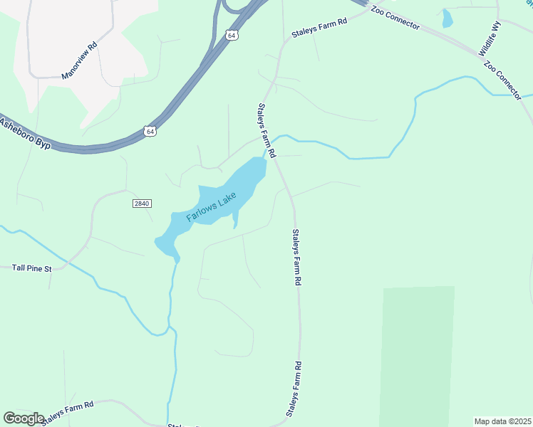 map of restaurants, bars, coffee shops, grocery stores, and more near 1961 South Lake Drive in Asheboro