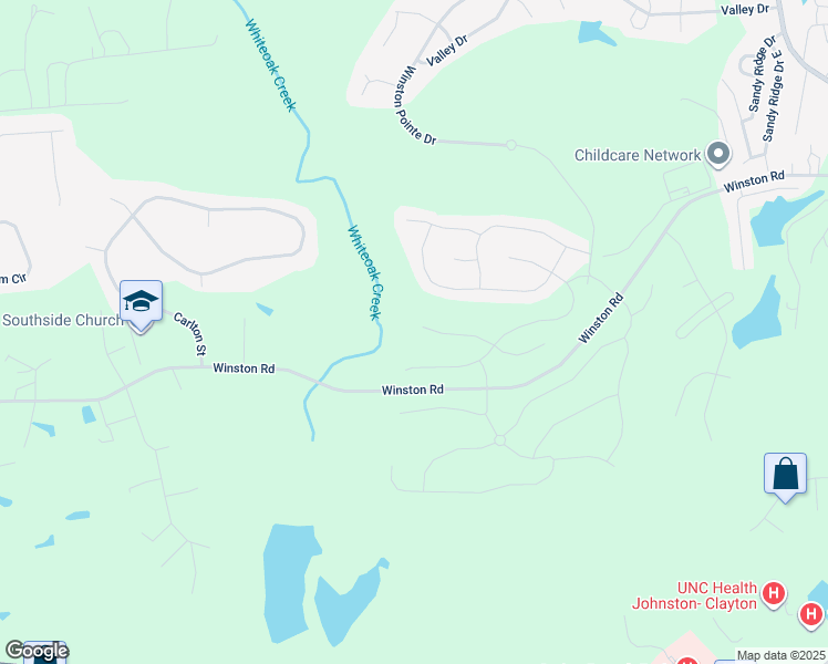 map of restaurants, bars, coffee shops, grocery stores, and more near 161 West Houndstoothe Court in Clayton