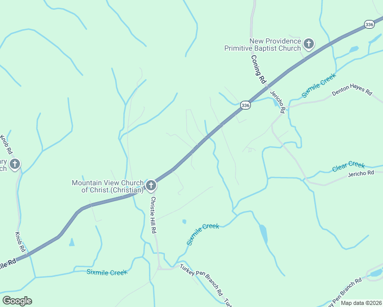 map of restaurants, bars, coffee shops, grocery stores, and more near 3002 6 Mile Road in Maryville