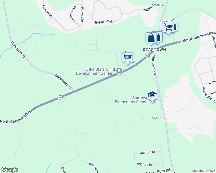 map of restaurants, bars, coffee shops, grocery stores, and more near 2622 Glenn Street in Newton
