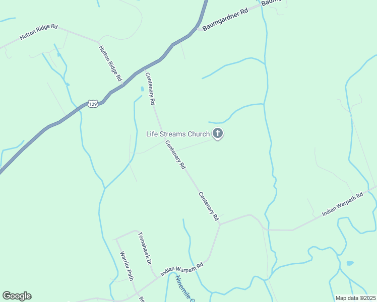 map of restaurants, bars, coffee shops, grocery stores, and more near 1218 Centenary Road in Maryville