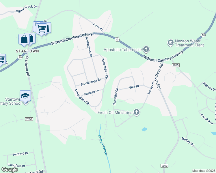 map of restaurants, bars, coffee shops, grocery stores, and more near 1128 Kensington Circle in Newton