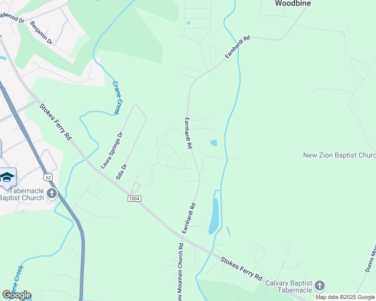 map of restaurants, bars, coffee shops, grocery stores, and more near 425 Earnhardt Road in Salisbury
