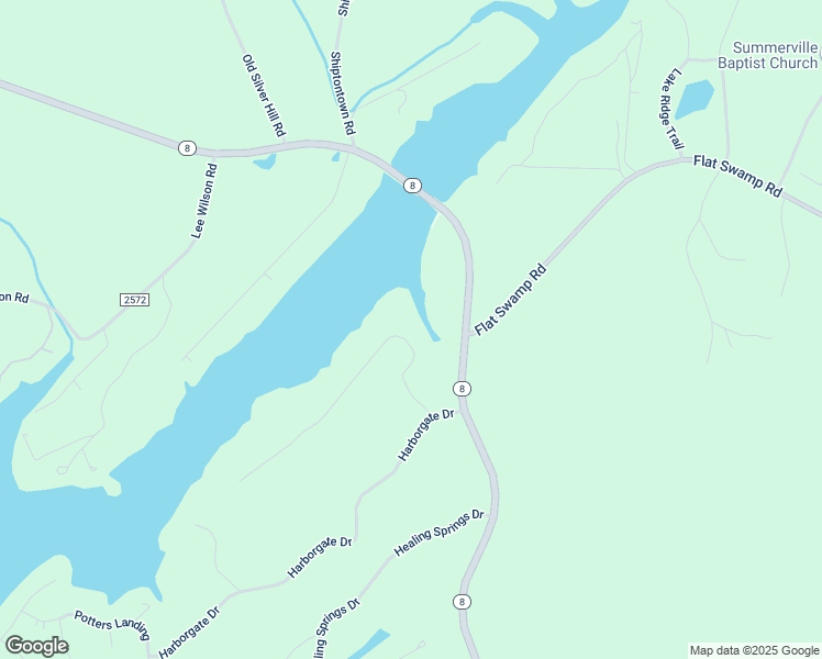 map of restaurants, bars, coffee shops, grocery stores, and more near 304 Mountain Shore Drive in Denton