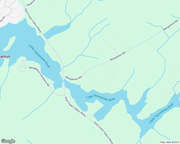 map of restaurants, bars, coffee shops, grocery stores, and more near 111 Morganton Cove in Greenback