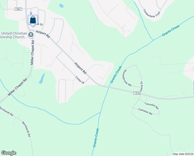 map of restaurants, bars, coffee shops, grocery stores, and more near 1044 Cedar Village Trail in Salisbury