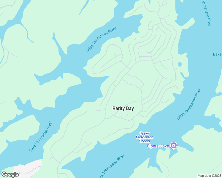 map of restaurants, bars, coffee shops, grocery stores, and more near 1099 Rarity Bay Parkway in Vonore