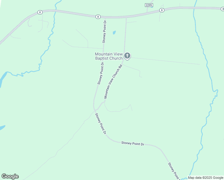 map of restaurants, bars, coffee shops, grocery stores, and more near 585 Mountain View Church Road in Lexington