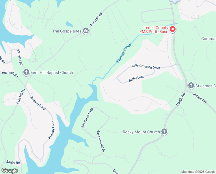 map of restaurants, bars, coffee shops, grocery stores, and more near South San Agustin Drive in Mooresville