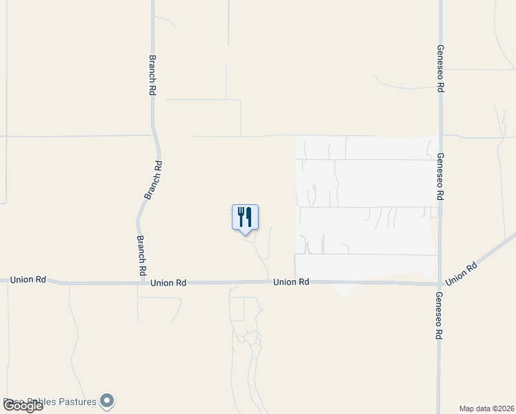 map of restaurants, bars, coffee shops, grocery stores, and more near 6944 Union Road in Paso Robles