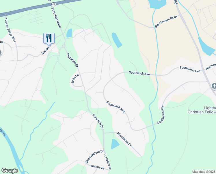 map of restaurants, bars, coffee shops, grocery stores, and more near 689 Southwick Avenue in Clayton