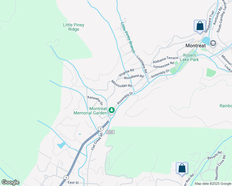 map of restaurants, bars, coffee shops, grocery stores, and more near 120 Virginia Road in Black Mountain