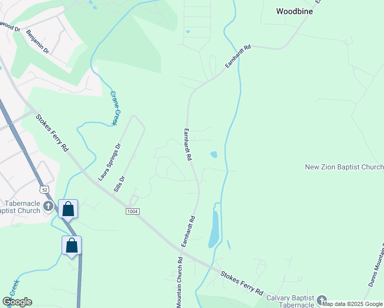 map of restaurants, bars, coffee shops, grocery stores, and more near 425 Earnhardt Road in Salisbury