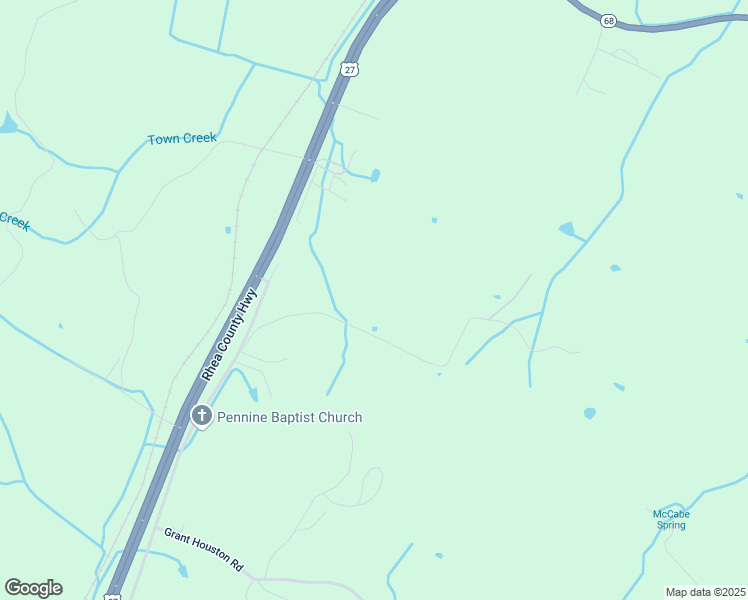 map of restaurants, bars, coffee shops, grocery stores, and more near 505 Trentham Road in Spring City