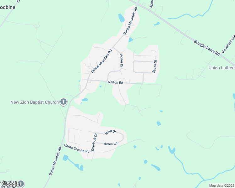 map of restaurants, bars, coffee shops, grocery stores, and more near 1070 Walton Place in Salisbury