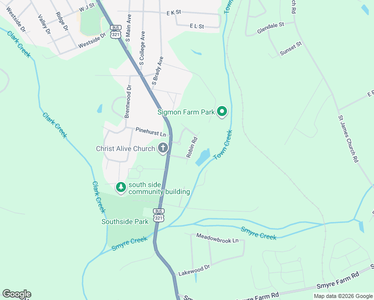map of restaurants, bars, coffee shops, grocery stores, and more near 1521 Robin Road in Newton