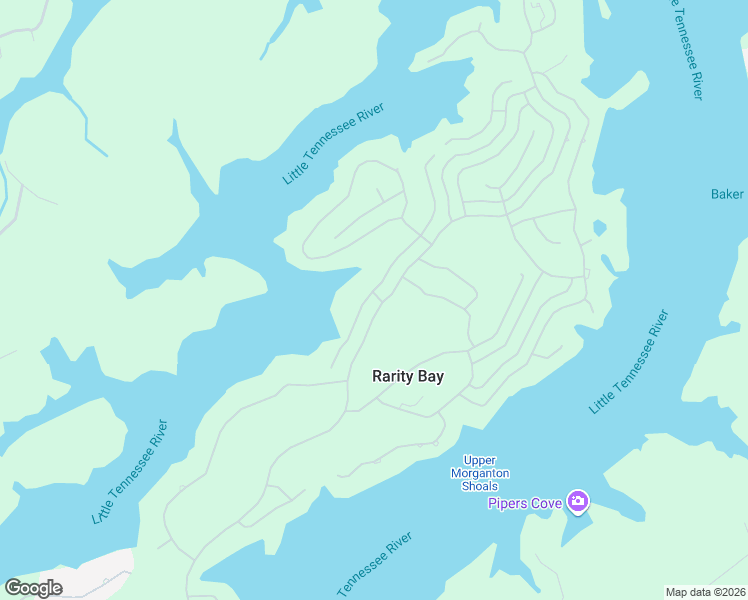 map of restaurants, bars, coffee shops, grocery stores, and more near 1099 Rarity Bay Parkway in Vonore