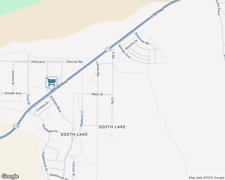 map of restaurants, bars, coffee shops, grocery stores, and more near East Road in Mountain Mesa
