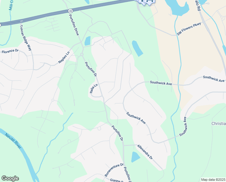 map of restaurants, bars, coffee shops, grocery stores, and more near 71 Catria Court in Clayton