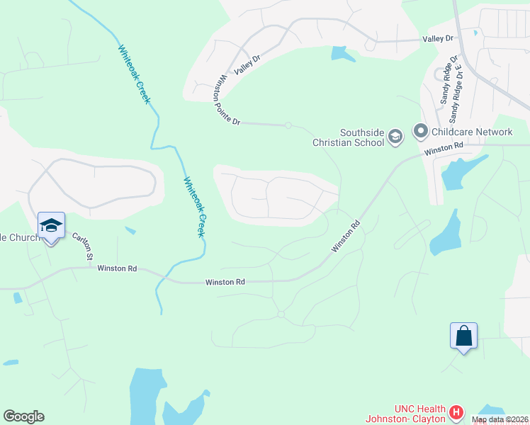 map of restaurants, bars, coffee shops, grocery stores, and more near 263 Whitebark Lane in Clayton