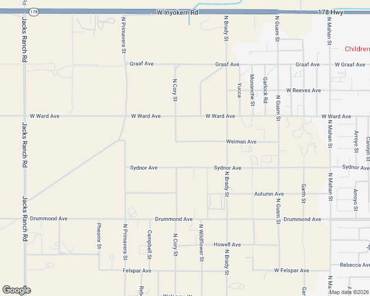 map of restaurants, bars, coffee shops, grocery stores, and more near 1864 Sydnor Avenue in Ridgecrest