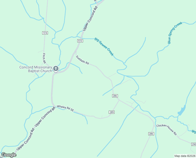 map of restaurants, bars, coffee shops, grocery stores, and more near 284 Suddath Road in Ten Mile