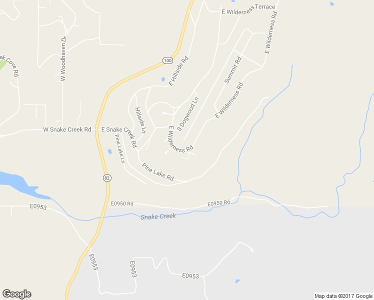 map of restaurants, bars, coffee shops, grocery stores, and more near 19101 East Wilderness Road in Cookson