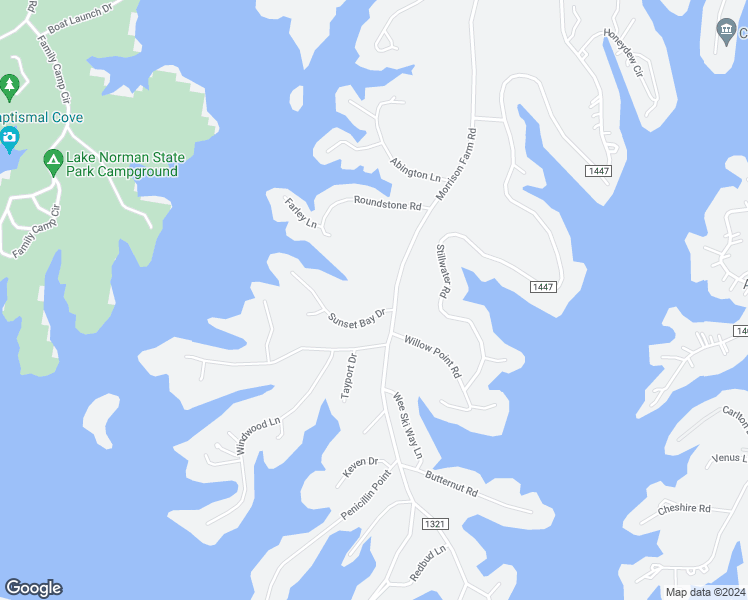 map of restaurants, bars, coffee shops, grocery stores, and more near 108 Sunset Bay Drive in Troutman