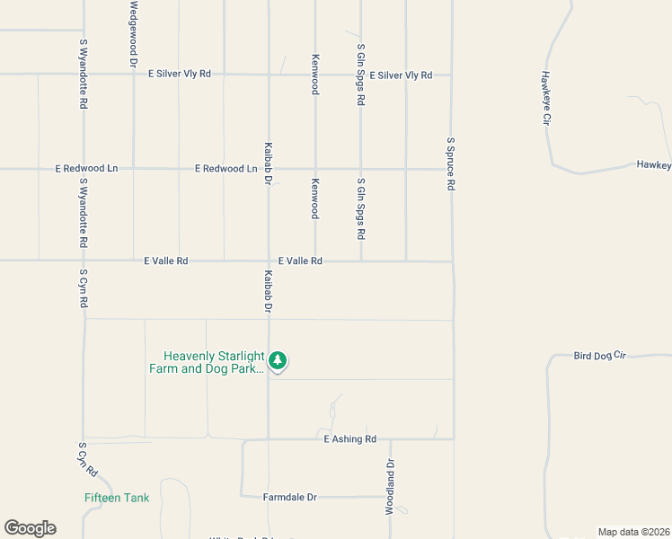 map of restaurants, bars, coffee shops, grocery stores, and more near 4681 Valle Road in Williams