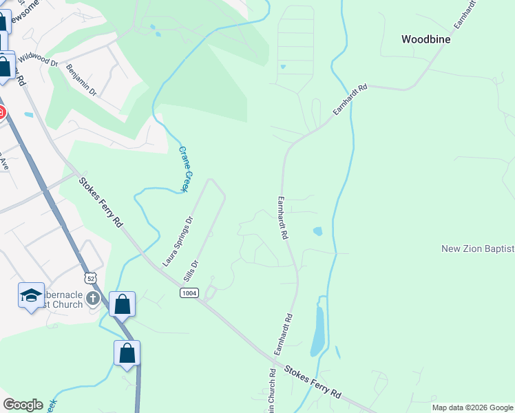 map of restaurants, bars, coffee shops, grocery stores, and more near 575 Earnhardt Road in Salisbury