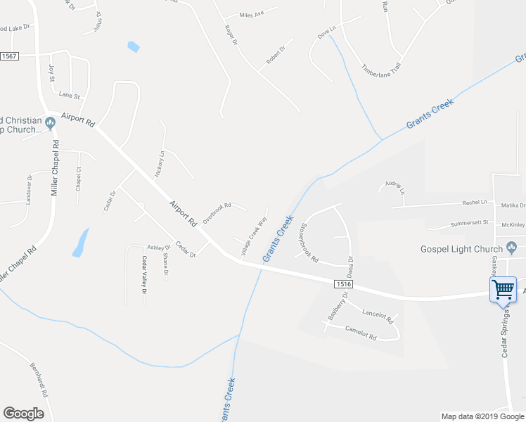 map of restaurants, bars, coffee shops, grocery stores, and more near 299 Village Creek Way in Salisbury