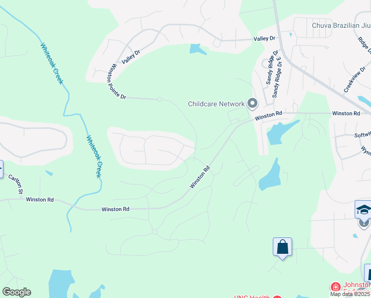 map of restaurants, bars, coffee shops, grocery stores, and more near 51 Sugarpine Trail in Clayton