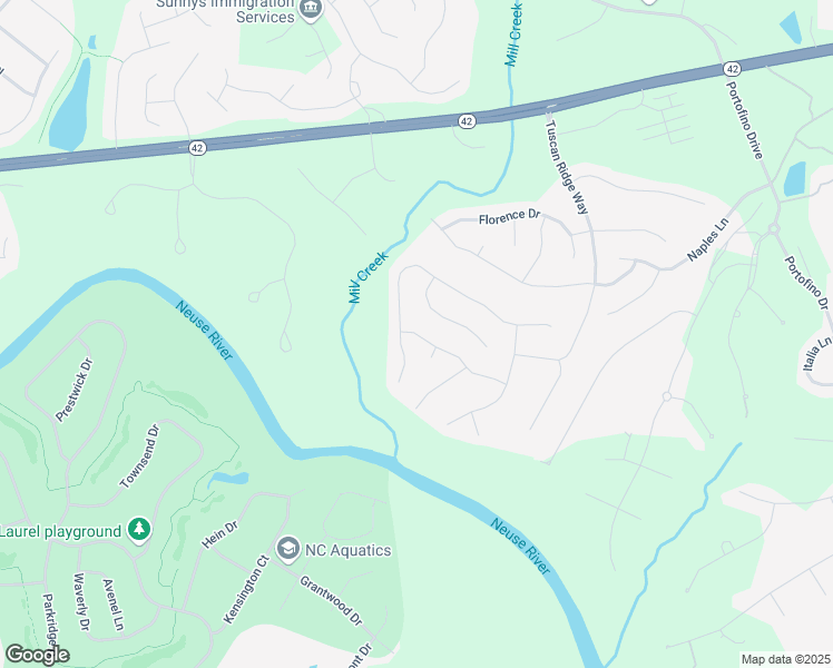 map of restaurants, bars, coffee shops, grocery stores, and more near Stornoway Lane in Clayton