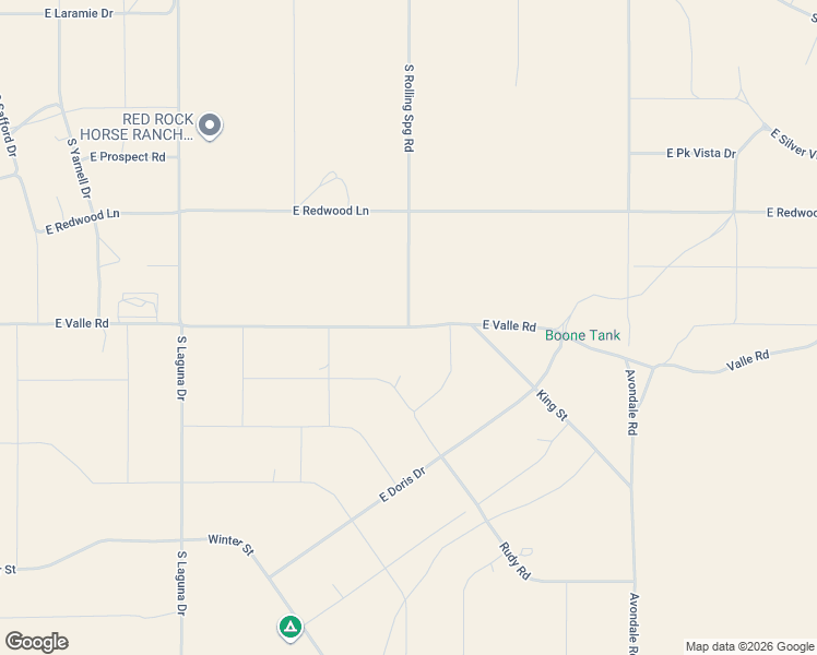 map of restaurants, bars, coffee shops, grocery stores, and more near East Valle Road in Valle