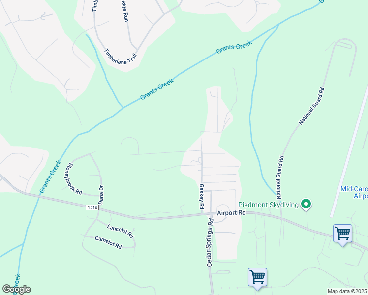 map of restaurants, bars, coffee shops, grocery stores, and more near 1084 Rachel Lane in Salisbury