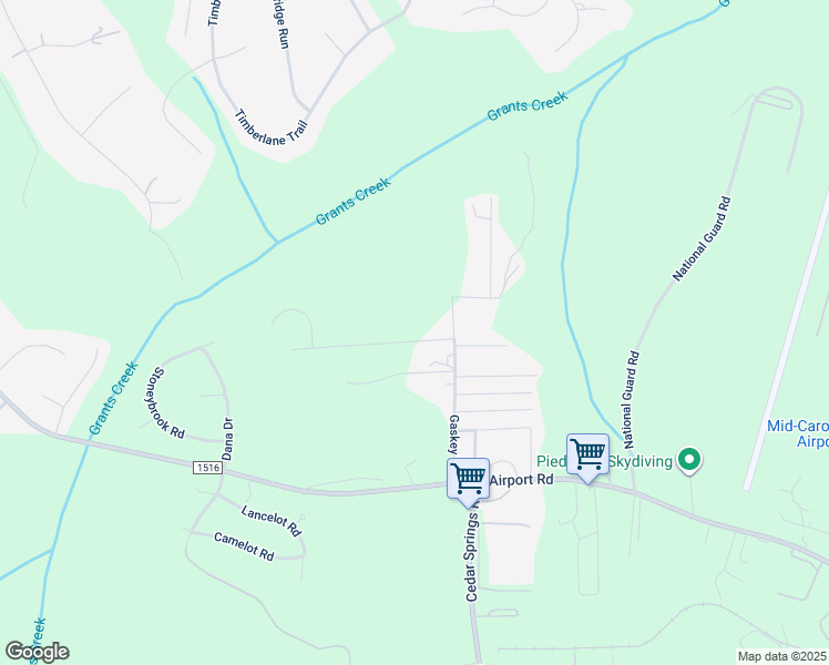 map of restaurants, bars, coffee shops, grocery stores, and more near 1084 Rachel Lane in Salisbury