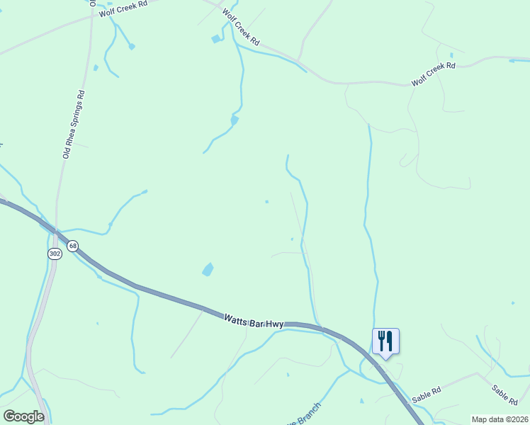 map of restaurants, bars, coffee shops, grocery stores, and more near 441 Basil Fugate Road in Spring City