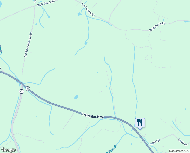 map of restaurants, bars, coffee shops, grocery stores, and more near 441 Basil Fugate Road in Spring City