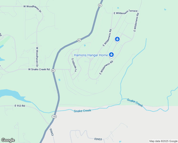 map of restaurants, bars, coffee shops, grocery stores, and more near 19254 East Wilderness Road in Cookson