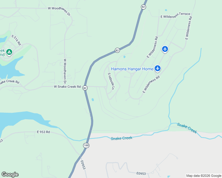 map of restaurants, bars, coffee shops, grocery stores, and more near 38675 Hillside Lane in Cookson
