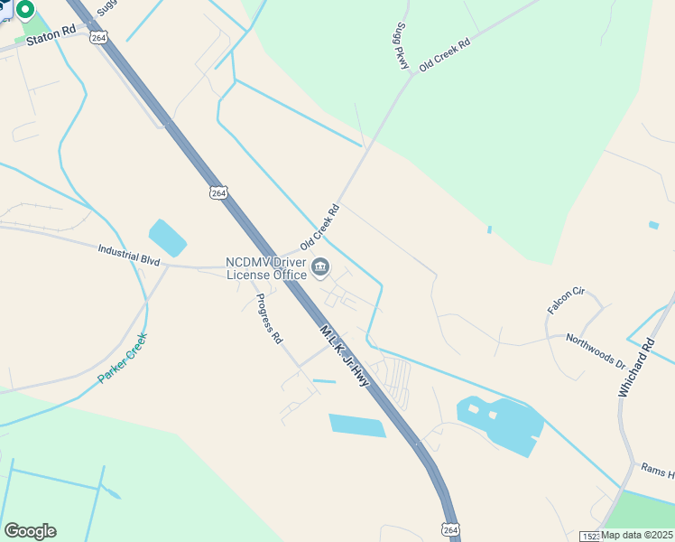 map of restaurants, bars, coffee shops, grocery stores, and more near 4640 North Creek Drive in Greenville